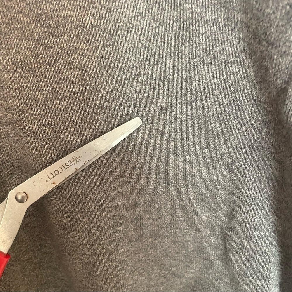 Ralph Lauren Heather Gray Polo 2 button tall collar sweatshirt material size PS - Picture 5 of 9